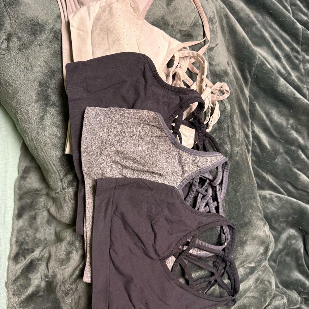 Reebok Women's Bra Set - Black, Gray, White